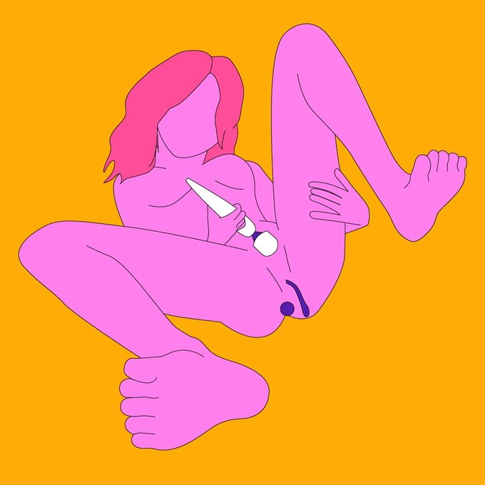 AjasineTevis's tweet photo. Pink girl riding her toy so deep 😩💦  
Legs spread, lost in the vibe on bright orange 🔥

#NSFW #rape #rapekink #rapebait #rapemeat #nsfwtwt #cnc #EroticArt #Vibrator #Lewd https://t.co/CU5EJCbAxK