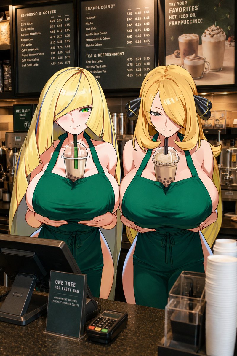 circle_ueponzu's tweet photo. ルザミーネ＆シロナ(lusamine＆cynthia)                                                                                                                                                                                                                                                                               SFW