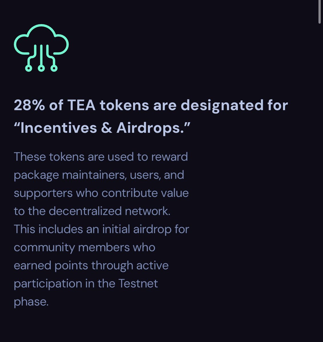 0xSteel's tweet photo. The latest scam project is @teaprotocol

The signs were there, but most people ignored it and partook in their @CoinList presale at $0.0005 per token

Testers and community got zero rewards after testing, building and contributing for over 2 years

The worst part is 28% of $TEA was said to be for airdrops and incentives

This is total daylight robbery and the dev and coinlist needs to be prosecuted for this or we might see worse in the future if these kind of actions go without consequences

Presale investors were down 50% before they could even claim. It’s a sad day on CT