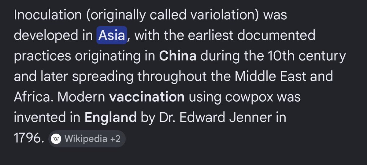bourne_il's tweet photo. @OrpheusEvropae Innoculation existed in Africa before you ever made it. https://t.co/PmHW8kLUFP