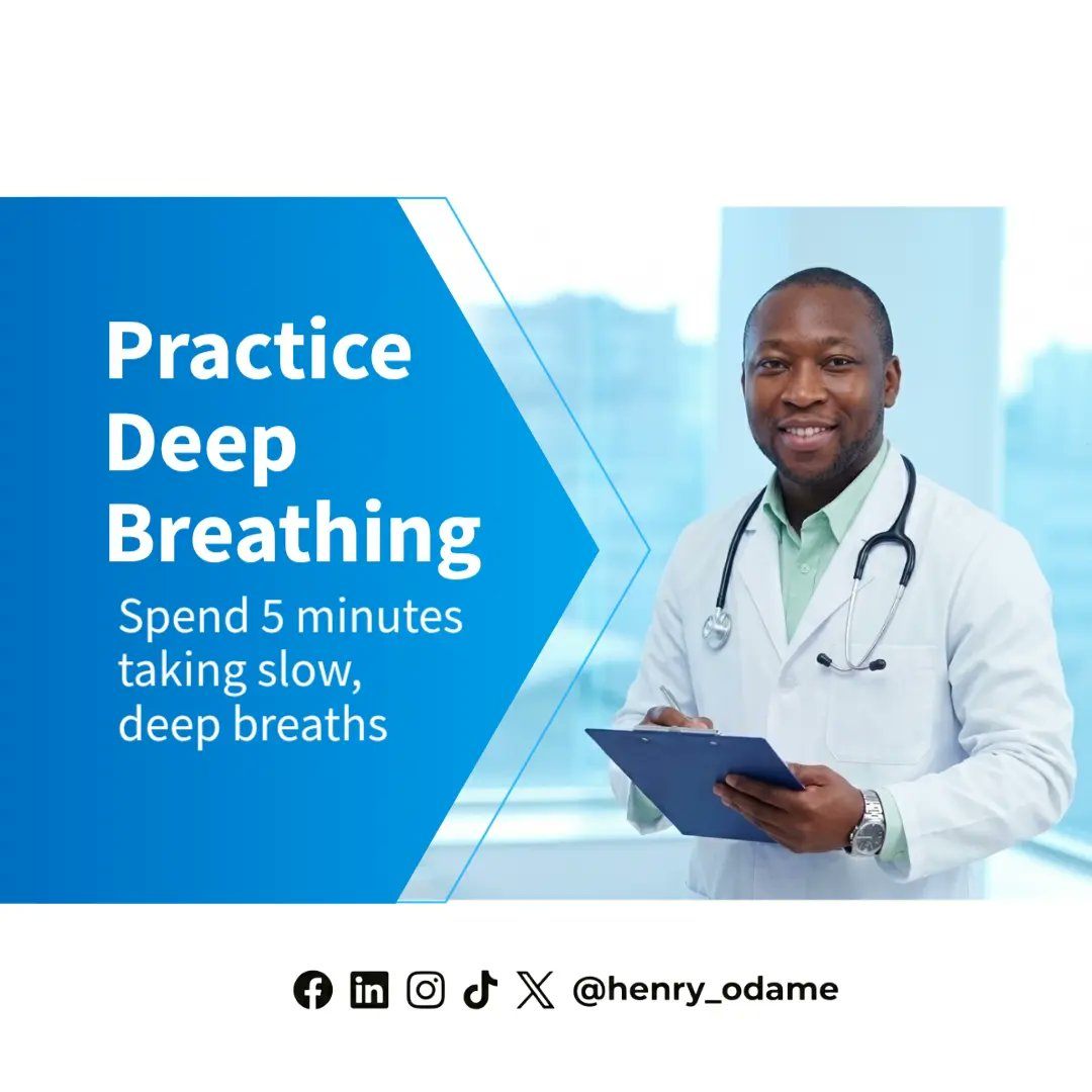 odame_henry's tweet photo. Practice Deep Breathing – Spend 5 minutes taking slow, deep breaths. https://t.co/uWssFsfCTv