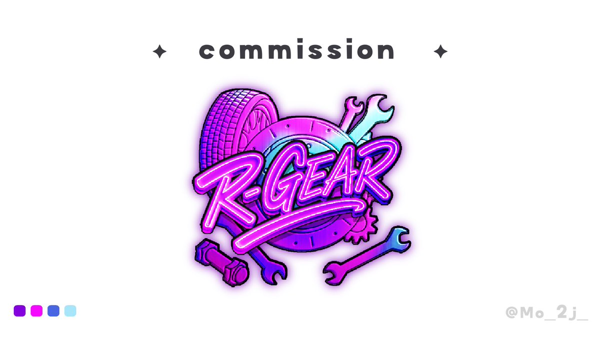 Mo_2j_'s tweet photo. ✦　Commission　✦

VRPGTA にて活躍するメカニック
「R-GEAR」のロゴデザイン作成させて
いただきました！

#VRPGTA #fiveM
#活動者さんと繋がりたい https://t.co/7pzO2ouUDr