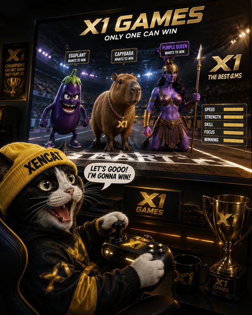 solxencat's tweet photo. The competition for the best X1 Game is on. $XENCAT is behind the wheel. Root for him! https://t.co/bQaemicsGx