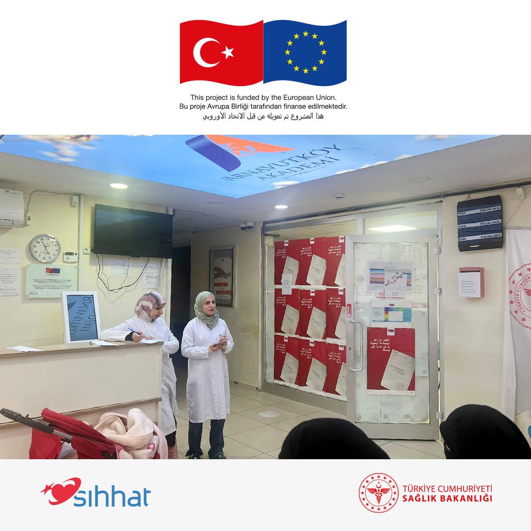 SihhatProject's tweet photo. Mayıs ayında, Arnavutköy 2 Nolu Göçmen Sağlık Merkezi, astım, hepatit B ve hamilelikte beslenme konularında 4 eğitim düzenledi.

Beyoğlu 2 Nolu Göçmen Sağlık Merkezi de Beyoğlu Ortaokulu öğrencilerine teknolojinin zararlı etkileri konusunda bir sunum yaptı. https://t.co/DrmfHUcF7s