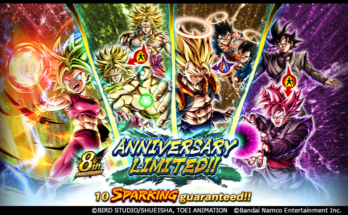 DB_Legends's tweet photo. ["ANNIVERSARY LIMITED!!" Is Here!]
Celebrate 8 years with ANNIVERSARY LIMITED!! 10 SP guaranteed! A consecutive Summon featuring 1,000 Z Power drops is here! This is a great chance to get LEGENDS LIMITED characters! Check out the featured lineup!
 
#DBLegends
#UnpredictableDBL8th https://t.co/aVZx1LB6OH