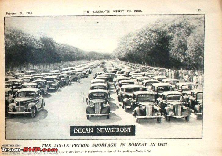 mumbaiheritage's tweet photo. 1943: Petrol Shortage in Mumbai

This striking scene from February 1943 shows rows of idle cars during an acute fuel shortage in Mumbai. With World War II in full swing, petrol was strictly rationed, and private vehicles were often left parked for days.

For many, it meant going back to trams, local trains, or simply walking. The city slowed down… but never stopped.

A reminder that Mumbai has faced shortages before, and always found a way to keep moving. #OldMumbai