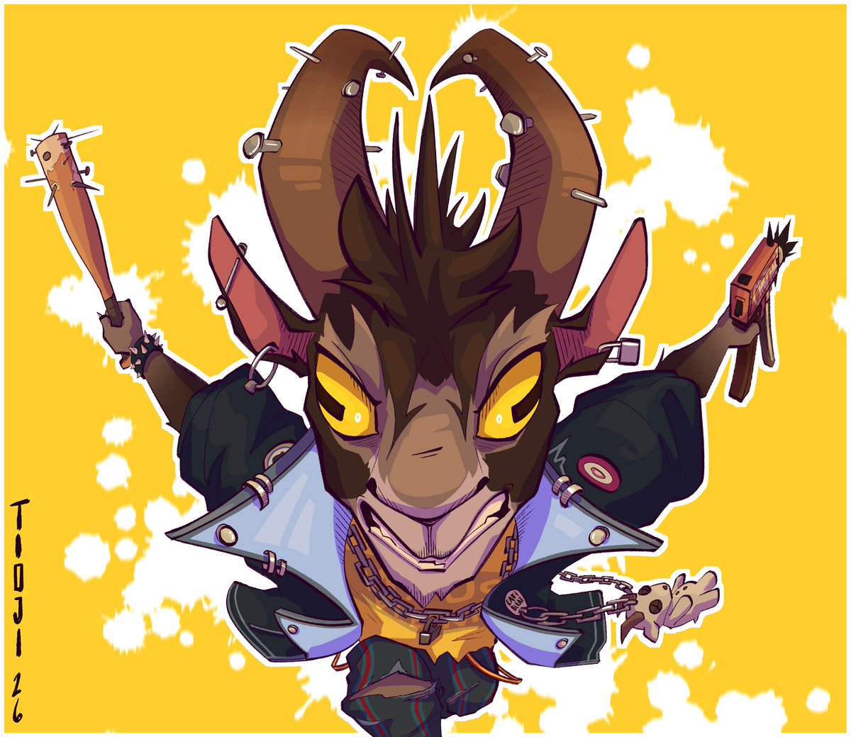 TOGdraws's tweet photo. Billy from Deadlock. Don't know much abt the game but his character design is so cool I had to draw TwT

#furry #furryart #deadlock #fanart #oc #art #digitalart https://t.co/akxx8TPxQj