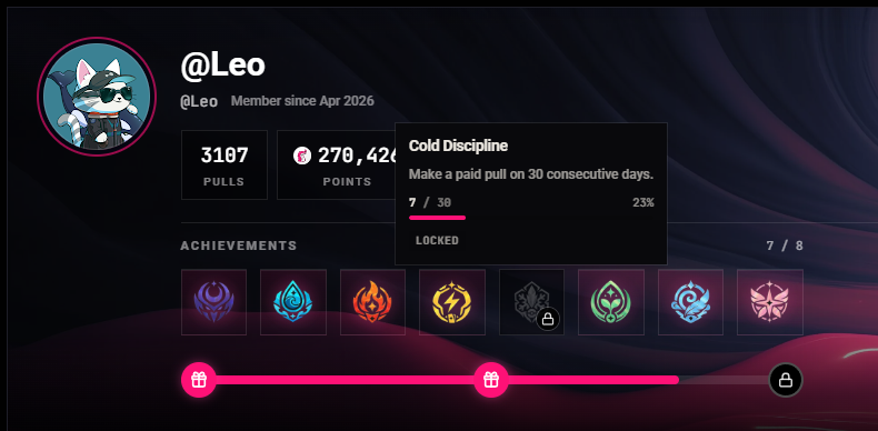 dackskatze's tweet photo. Almost got all 8 badges now 
Collect all 8 and you get FIVE Victory Packs.

Not gonna lie, some of the requirements are kinda evil 🧐

But we ball.
Stay tuned.

@pulldotfun https://t.co/8ZUBjhGceR