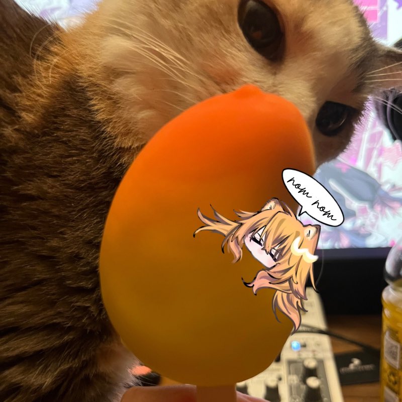 rin_zos's tweet photo. Tried to take a photo of my ice cream but kitty said no T^T https://t.co/SCd62gITOz