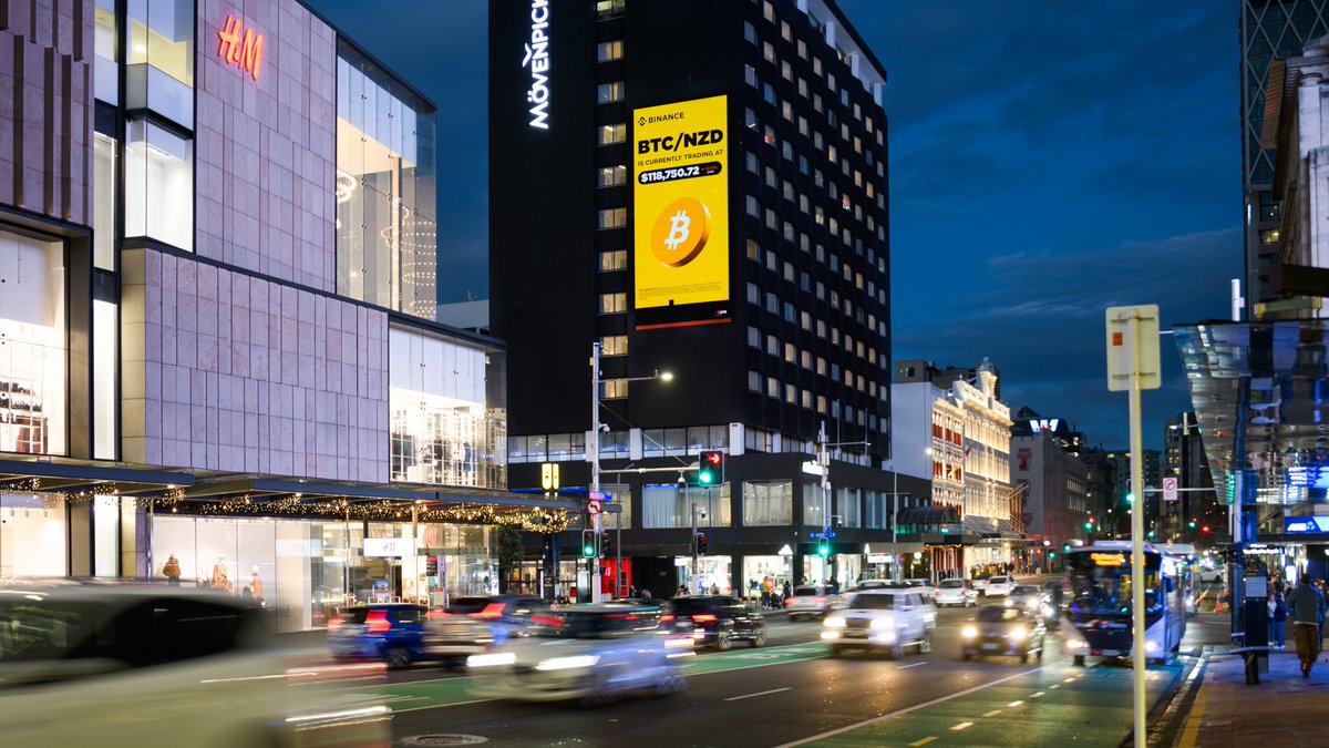 Binance_NZL's tweet photo. Peeped us around Auckland this week? 👀 https://t.co/dzF0ShRCsr