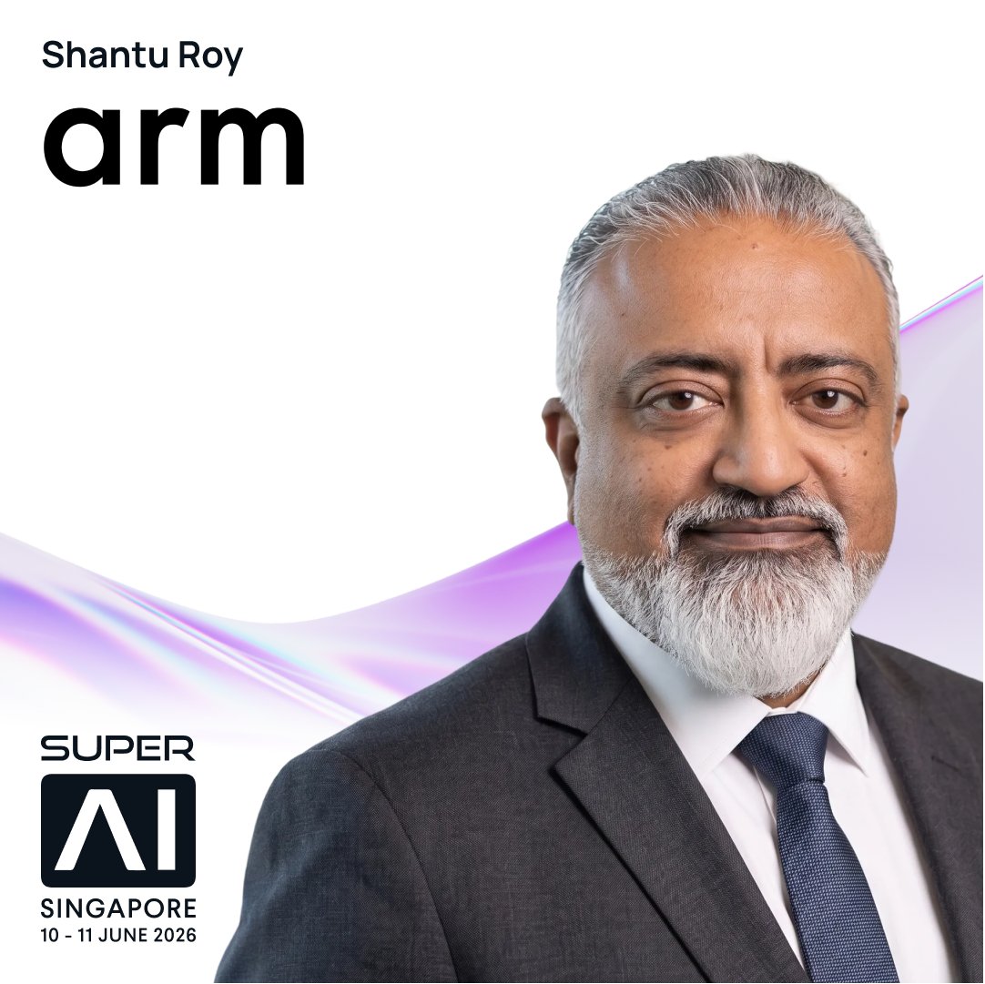 superai_conf's tweet photo. AI is expanding beyond the data center into every device and physical system, and @Arm is driving this shift by providing the foundation for the next generation of agentic AI systems.

Hear more about the future of AI built on Arm, from Shantu Roy, VP of Developer Relations and Customer Engagement at Arm, at SuperAI Singapore on 10-11 June.