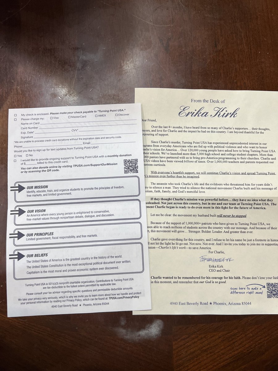 OkayItsMatt_'s tweet photo. Anyone else find this very…weird? 

@RealCandaceO 

#charliekirk #erikakirk https://t.co/krAACrFZ8V