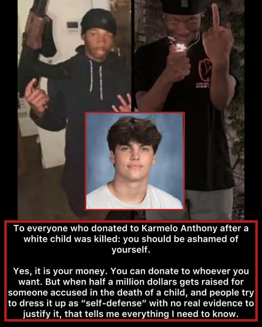 TRUMPGIRL_STL's tweet photo. 🖕🫵🤡💩🦧🦍🐒🙊🙉🙈🐵ROT IN PISS YOU LIL BASTARD ASS BLACK POS THUG!! As a Black man, I am disgusted by the people who donated half a million dollars to Karmelo Anthony simply because he was a Black teenager accused of killing a white teenager.
A white child is dead. A family is destroyed. Parents are grieving a son they will never get back.
And what did people do?
They rushed to raise half a million dollars for the person accused in his death.
Let’s stop pretending this was about “justice.”
Let’s stop pretending this was about “self-defense.”
Let’s stop pretending this was anything other than people turning a dead white teenager into a political trophy.
If you donated because you saw the race of the accused and the race of the victim and decided that was enough for you, you should be ashamed of yourself.
That is not compassion.
That is not justice.
That is disgusting.
Your money is your money. You can donate to whoever you want.
But when half a million dollars gets raised after a child is dead, don’t be surprised when people see exactly who you are.