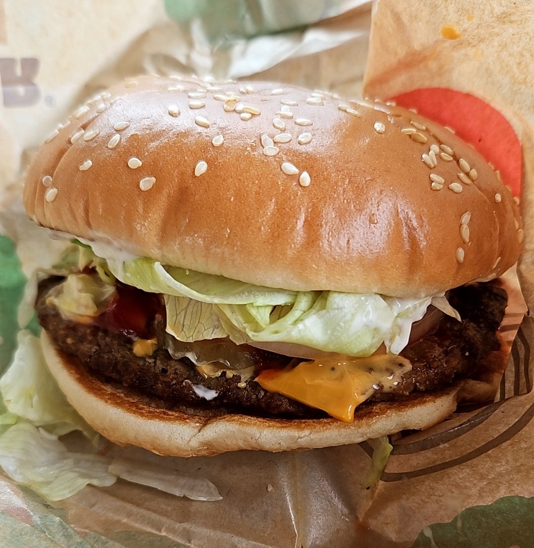 今日の昼ごはん ワッパーチーズセット🍔 ワンチャンメンバーランクが