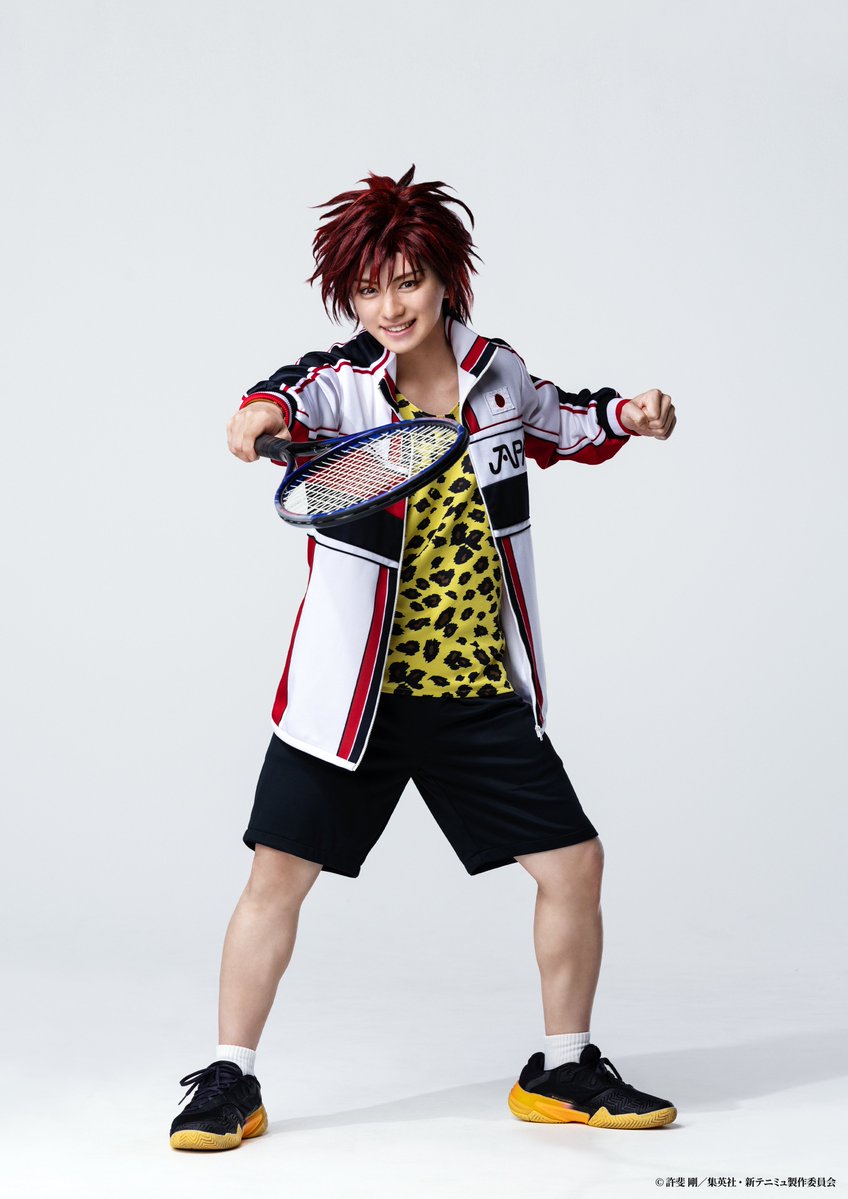 TennimuNews's tweet photo. 【#新テニミュ】キャラクタービジュアル①
The Final Stageのソロビジュアルを公開！
・越前リョーマ 役　今牧輝琉くん
・跡部景吾 役　高橋怜也くん
・遠山金太郎 役　粟野准斗くん https://t.co/tzgdqDA9XE