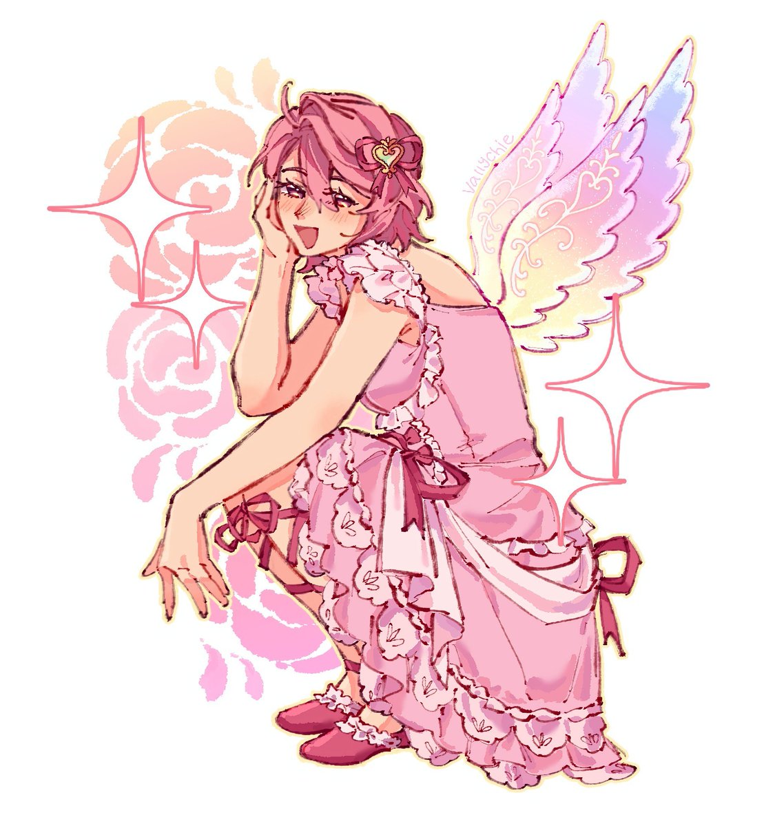 _Vallychie_'s tweet photo. Aurora Kiss Coord 
#dandadan https://t.co/9G6u85w8l4