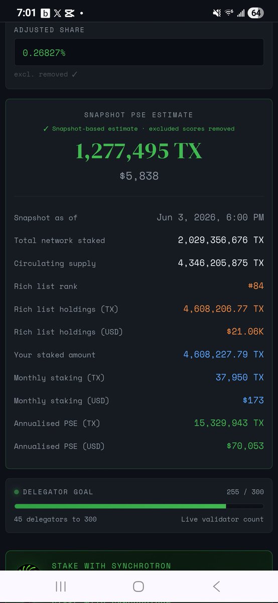 Web3Alaska's tweet photo. Market's in the shitter 🥱

Still gonna get airdropped a ton of TX.  When the price goes up, we'll be sitting pretty 💪🏻 https://t.co/UjzaAleF45