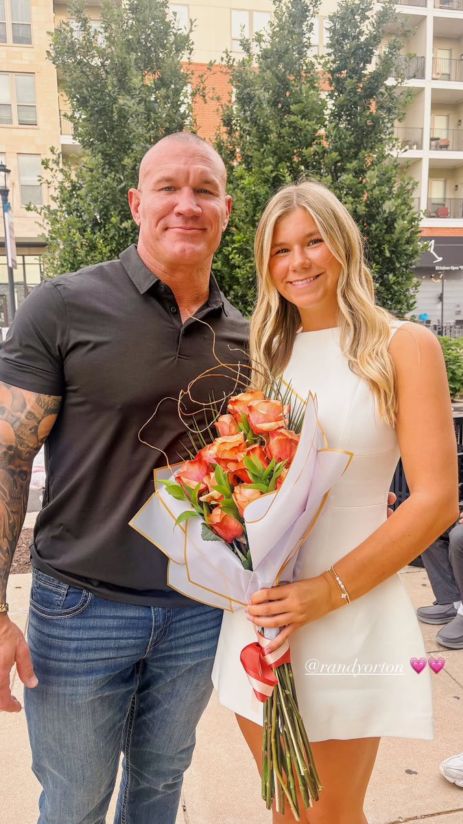 Fightful's tweet photo. Randy Orton and his daughter at her graduation. https://t.co/UnpMmH4gT9