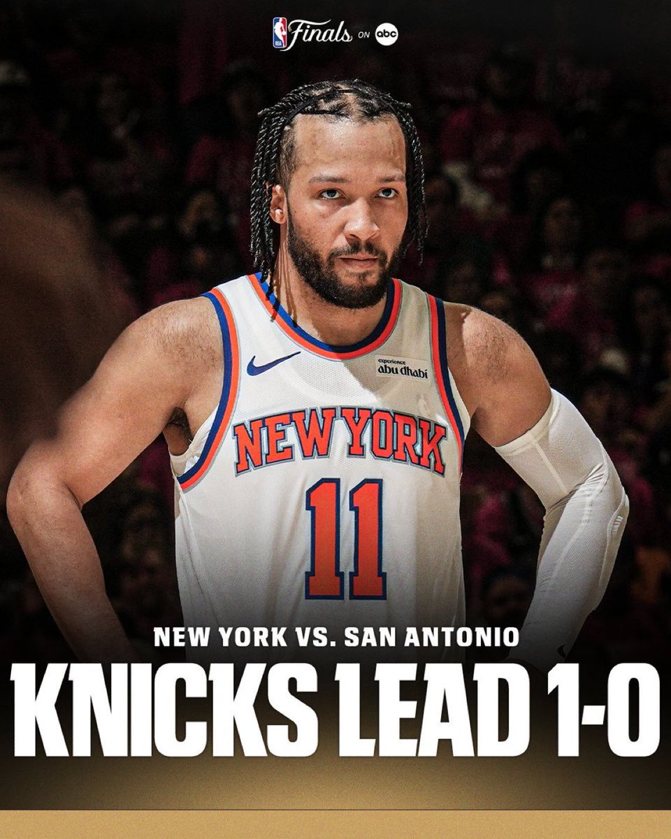 AdamSchefter's tweet photo. Knicks win and go up 1-0. https://t.co/vyB2Xzzejp