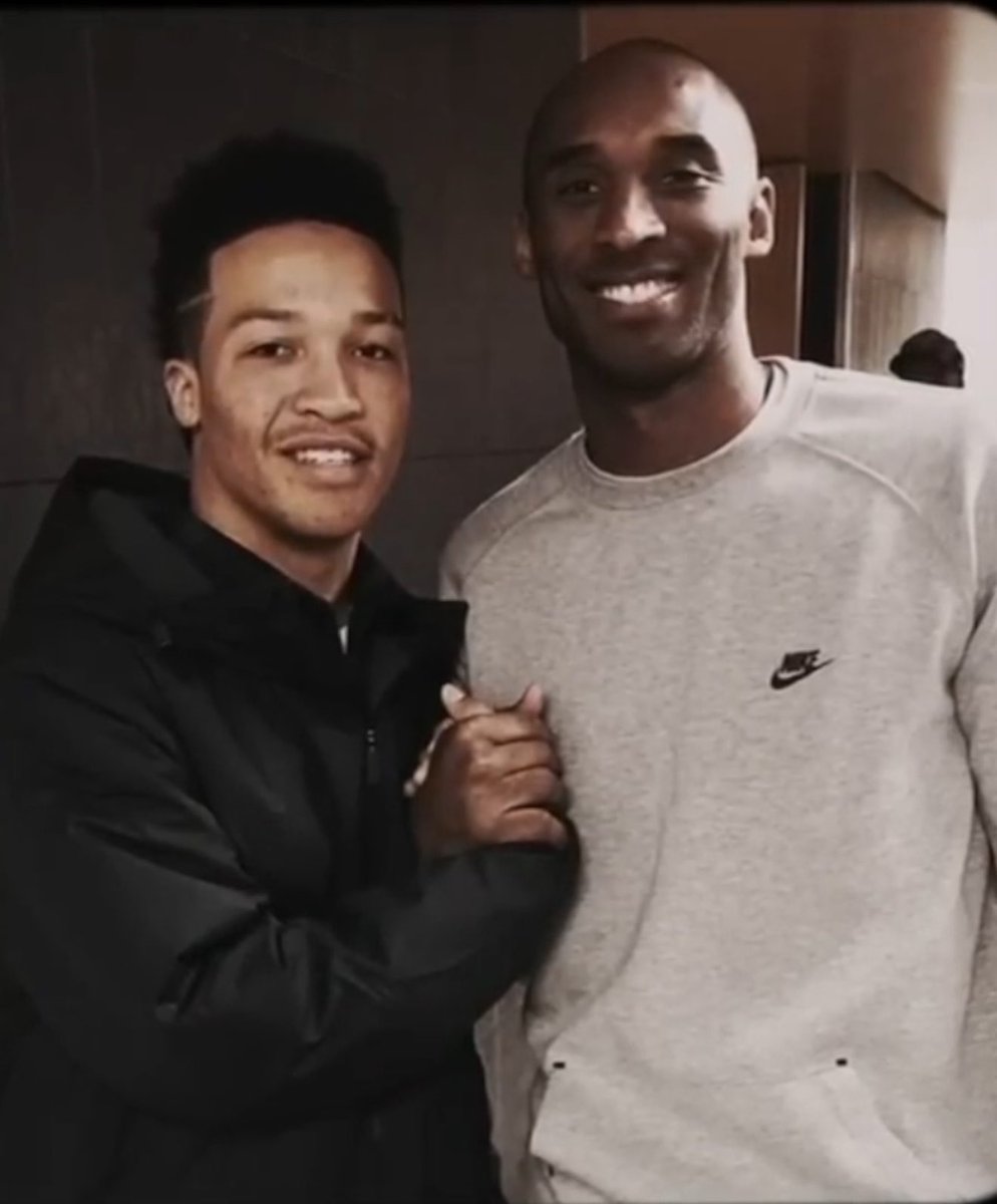 kobehighlight's tweet photo. “Why work if you don’t want to be the best?” 

- Kobe Bryant to Jalen Brunson (2014) https://t.co/z9GujIQxW7
