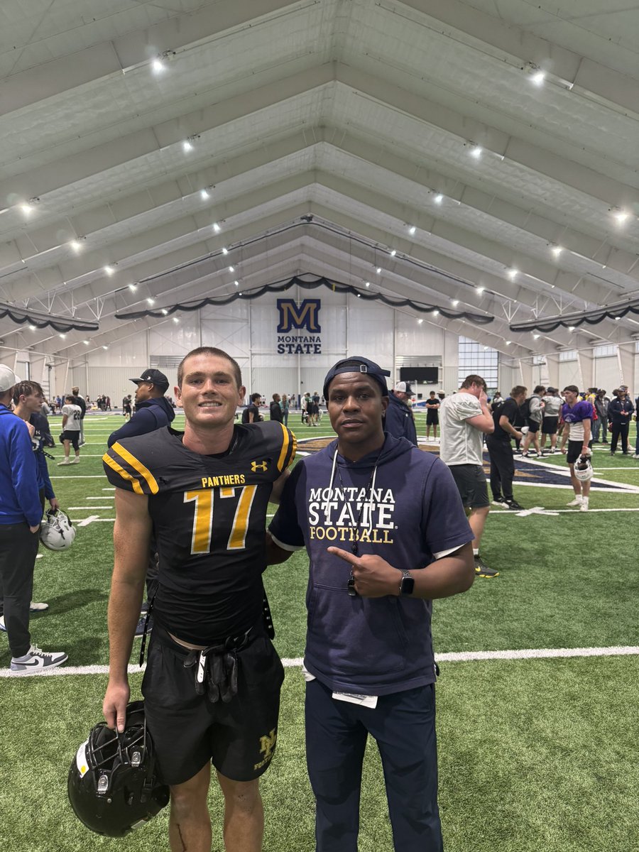 CharlieWard1200's tweet photo. Had a great time at Montana State camp thank you to all the coaches @CoachJFirm @CoachBSheph @coach_jayOh23 @NPPanthersONE @joe_smigiel https://t.co/BdunL2cVxK