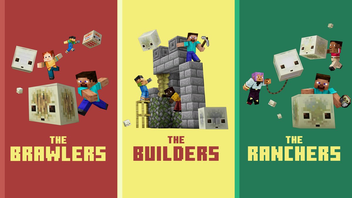 Minecraft's tweet photo. Chaos Cubed arrives June 16th. What's your first move and what squad are you joining? https://t.co/T4hhJdUbOU