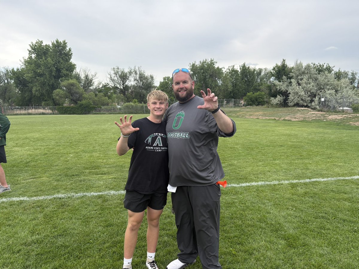 TPattonkicker's tweet photo. Had a great camp with @asugrizzliesfb they are a great group of people. Can’t wait for more opportunities in the future. @CoachGallasASU @coacholney @FBCoachGerman @CoachFranz56 #ECB #WeUsOur https://t.co/Vt7KuqFoAQ
