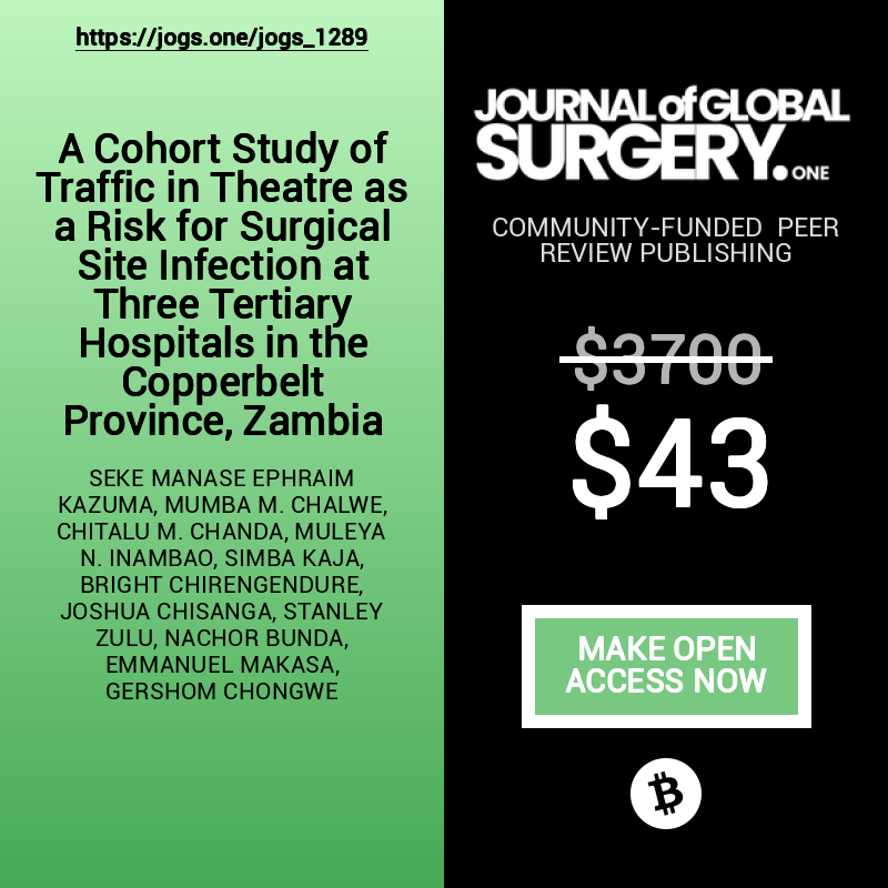 The Journal Of Global Surgery (ONE) tweet media