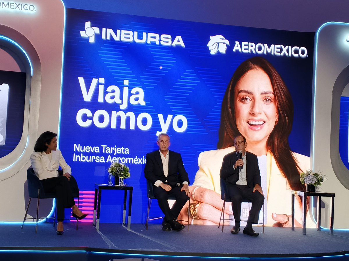 InverTuristica's tweet photo. Está noche @Aeroméxico presentó la nueva tarjeta 💳 @BancoInbursa @Aeromexico

📌 Permite efectuar el pago de bienes y servicios en establecimientos en todo el mundo sin necesidad de utilizar dinero en efectivo.

Sustituirán a las que tenía la aerolínea con Santander
#Aeroméxico https://t.co/DjSKYCC4Co