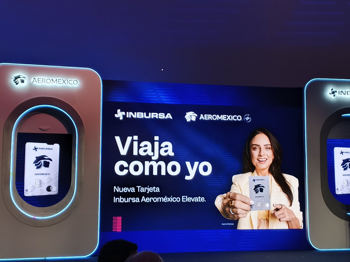 InverTuristica's tweet photo. Está noche @Aeroméxico presentó la nueva tarjeta 💳 @BancoInbursa @Aeromexico

📌 Permite efectuar el pago de bienes y servicios en establecimientos en todo el mundo sin necesidad de utilizar dinero en efectivo.

Sustituirán a las que tenía la aerolínea con Santander
#Aeroméxico https://t.co/DjSKYCC4Co