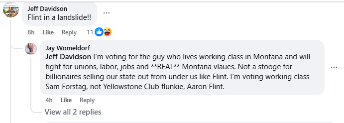 ChrisAverillMT's tweet photo. [in wonky computer voice] The Talking Points Have Been Distributed. (typo and all. admirable.) #mtpol #mt01 https://t.co/dvROEeYium