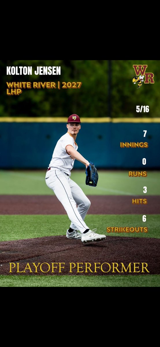 KoltonJensen03's tweet photo. Recap of the two starts I made on the mound in playoffs for highschool season https://t.co/1rR0Z38eQq