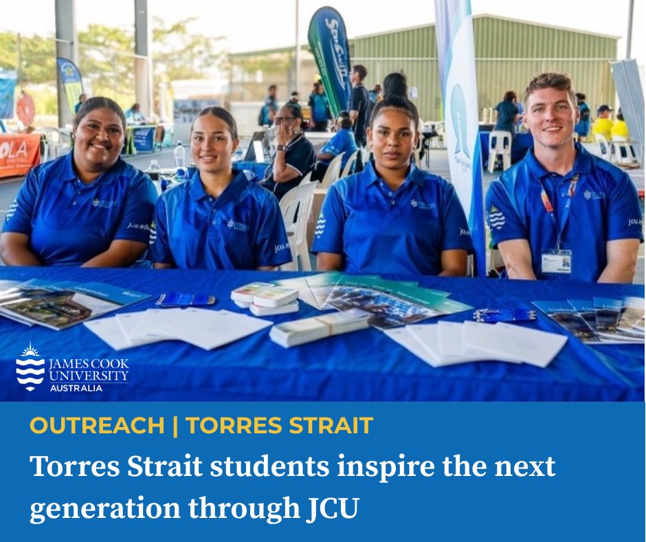 jcu's tweet photo. JCU students have returned to their Torres Strait roots to inspire the next generation of regional and First Nations students to consider higher education pathways 🏫🏝

Read the full story here 📰👉 https://t.co/Z986qb5EMn https://t.co/zRTcBTKo8w