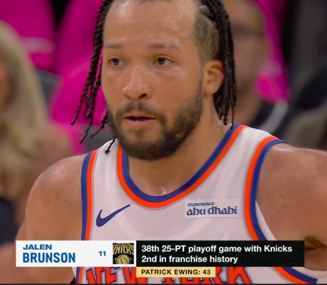 EverythinKnicks's tweet photo. Jalen Brunson being clutch. 

The Knicks fighting back.

Josh Hart being Josh Hart.

KAT'S INCREDIBLE DEFENSE ON WEMBY.

WHAT A GAME. https://t.co/6ecgKMW0b4