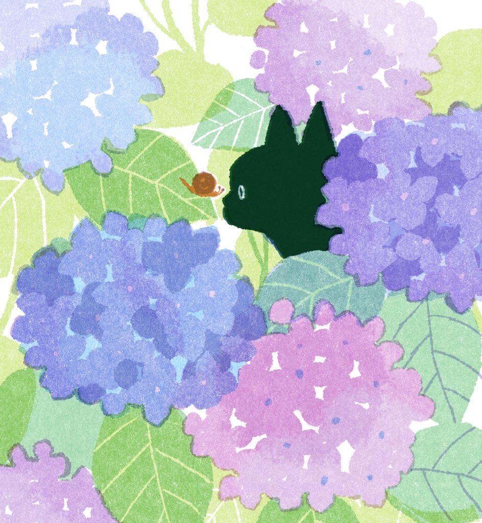 asacoco's tweet photo. 紫陽花🐈‍⬛ https://t.co/pCJyLsbfAa