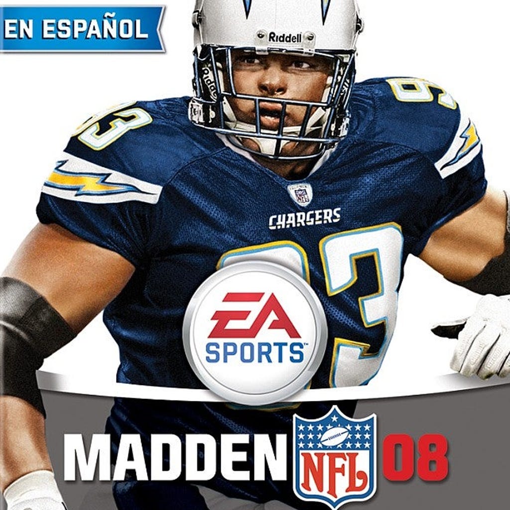 Jones3d's tweet photo. @boltzgalaxy @Herbert4MVP What about the Spanish version of Madden 08? https://t.co/E4XMzJ5FyV