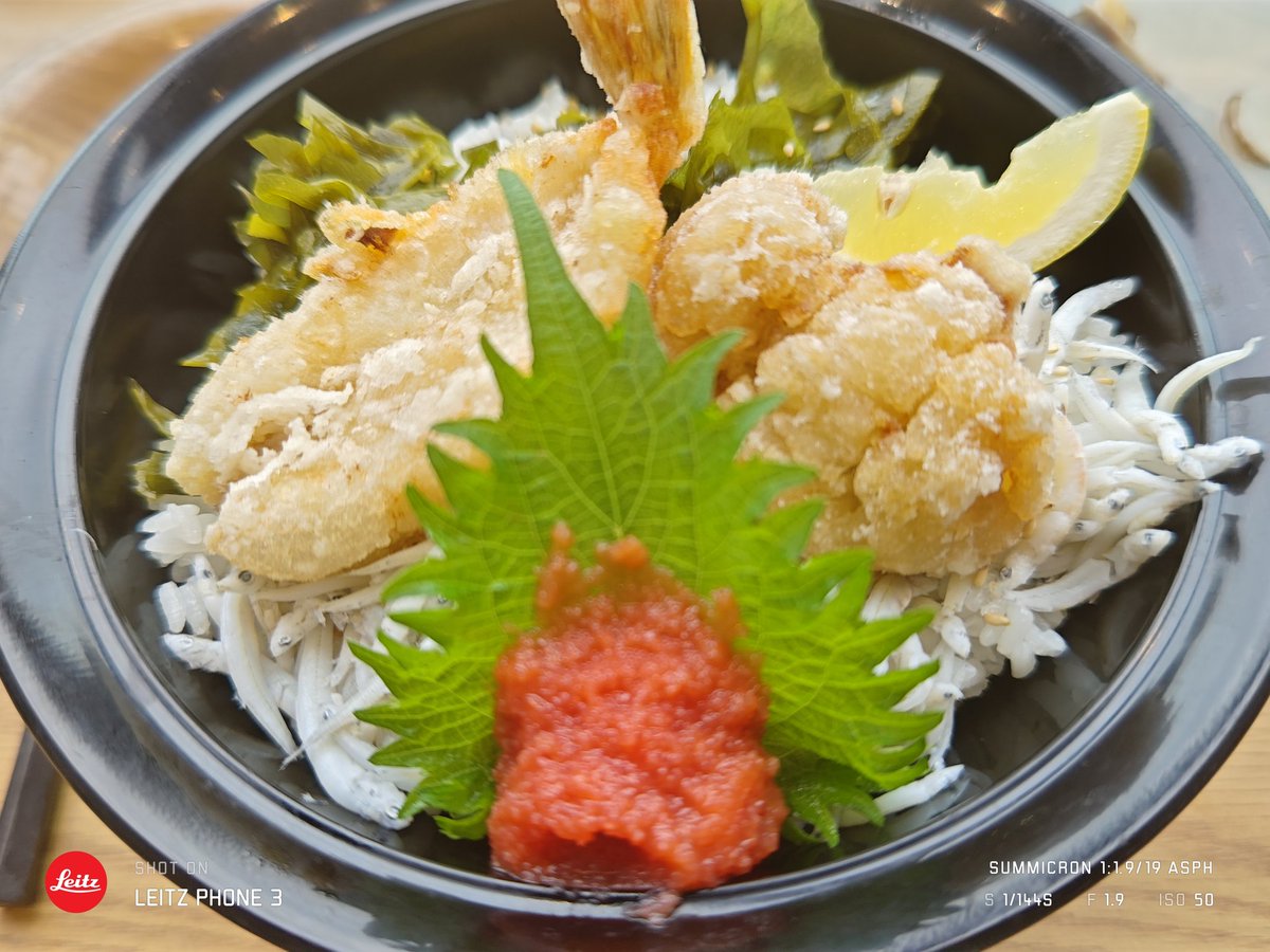 1090rr's tweet photo. PAめかりでお昼ご飯🍚
関門海峡丼食す https://t.co/pSX8BvSGzl
