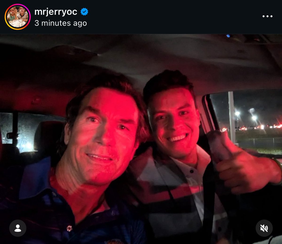 PardonMyMeme's tweet photo. Jerry’s gotta go to every game https://t.co/mk8hXlJWgF