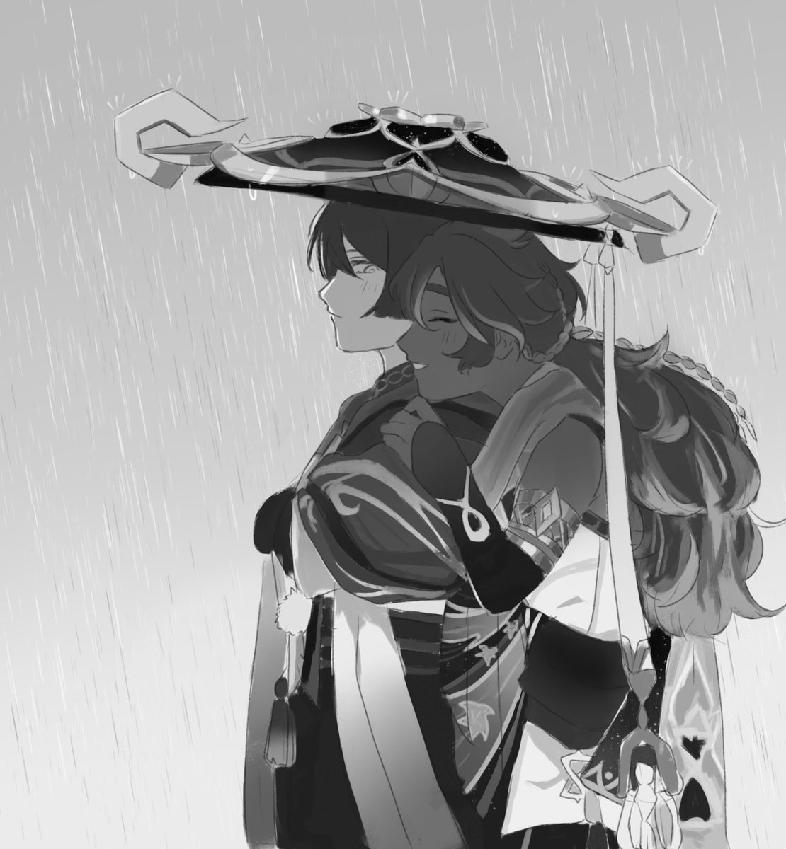 meririgune's tweet photo. Day 4, rainy day

who needs an umbrella when I have you?

#sethoscara #SethoscaraWeek2026 https://t.co/1QQZnZrZHf
