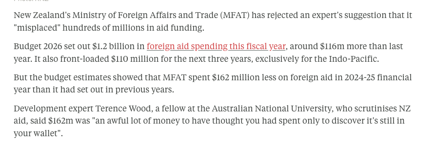 dellavaris's tweet photo. 💰 2 🔥 

Why is NZ spending $1.2 Billion a year in foreign aid ? The Ukraine alone has soaked up $200 million so far. On top of that the bureau-rats at the dodgy-as-hell MFAT have mis-accounted the not-so-small sum of $162 million. Then there's $33.6 Billion to go to India 🤔 https://t.co/qEJeSXVHqx