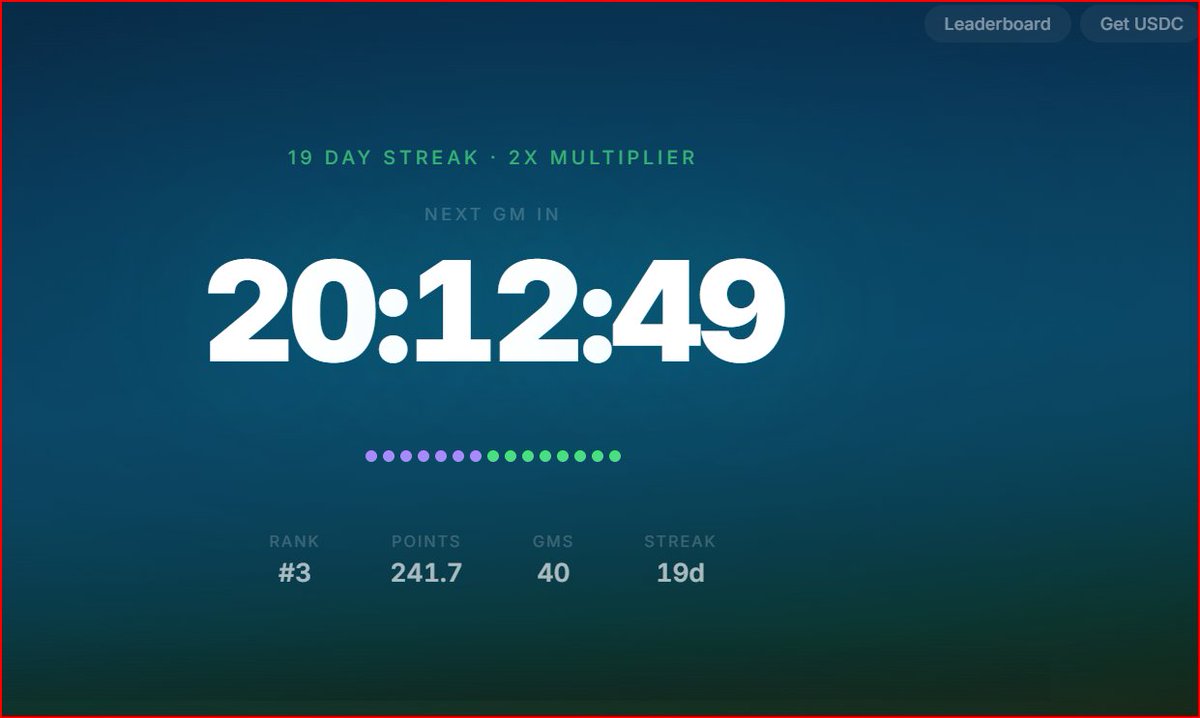 mkoneth's tweet photo. 40 GMs. 19 days. Still here. ⚡

2x multiplier active.

The longer I use #ArcGM, the more I realize it's not about saying "gm."

It's about proving you're still here tomorrow.

And the day after.

And the day after that.

gm @arc community ☀️

Builders earn reputation by shipping.
Communities earn reputation by showing up.

https://t.co/BsrqMfA4V0

#buildonarc