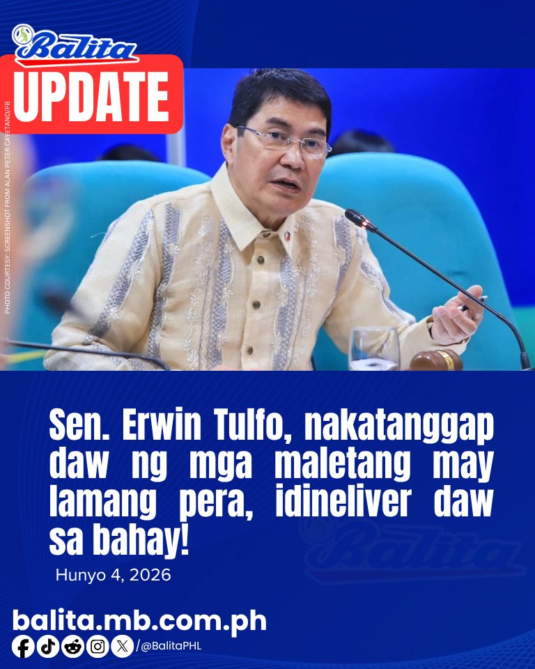balitaphl's tweet photo. Binanggit si Sen. Erwin Tulfo na isa sa mga senador na nabigyan ng male-maletang pera, ayon sa testimonya ng isa sa mga miyembro ng 18 ex-Marines. Sundan: https://t.co/j5uBqzBxVT @manilabulletin https://t.co/Wmx6VSs2Xo