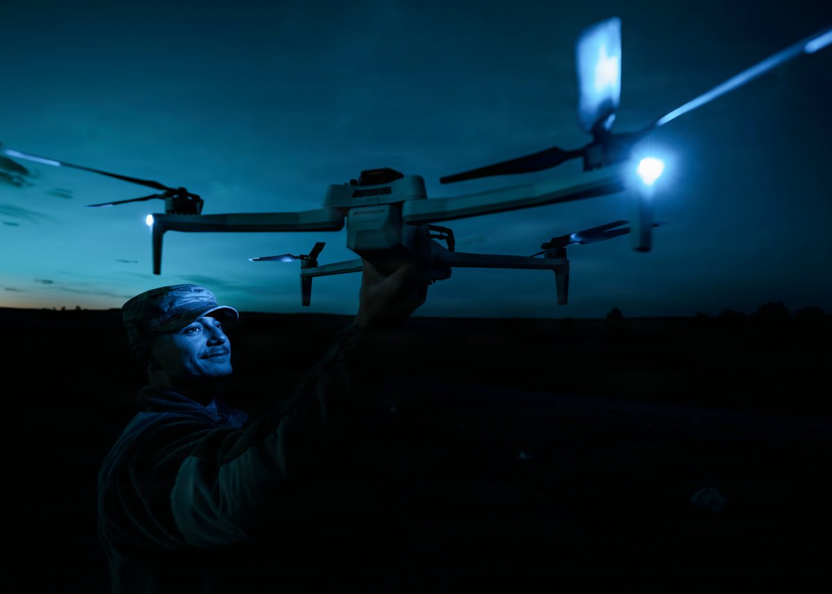 TeamLOA's tweet photo. The #decisiveadvantage belongs to those who see 1st and act faster. 

The 90th MSOS train with small UAS tech, enhancing recon and force protection for missile security &amp; convoy ops.

Innovation strengthens warfighter #logistics. 

#LOA2026_Vegas

USAF 📸 SSgt Michael Richmond https://t.co/Lo00k9sxjs