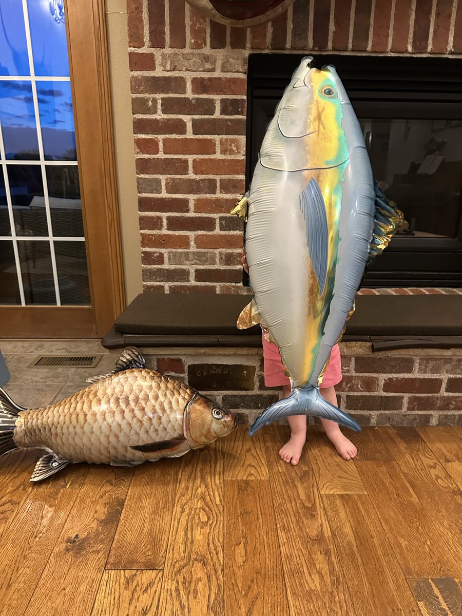 HeatherACofer's tweet photo. Here we are: Teenager Eve 🥹.
Preparations are in full swing.
The sisters helped me with all the decorating for their fishing-loving big bro. https://t.co/Gzhg9DhBfj