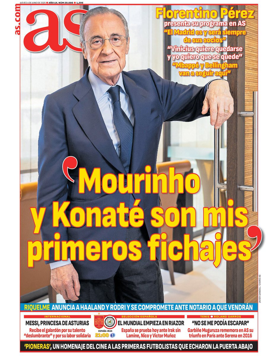 Juanjo_Toledo's tweet photo. 🗞️ La #PrensaDeportiva del jueves 04 de junio de 2026. https://t.co/SXhUsxMGUJ
