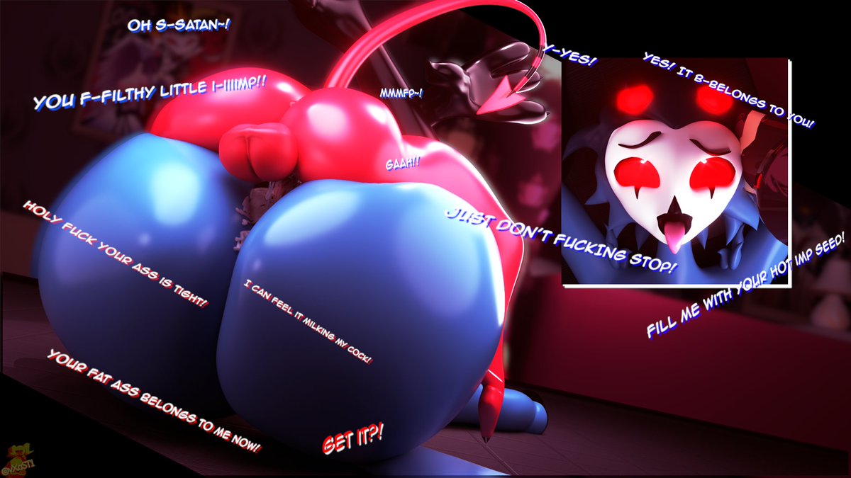 vXaST1's tweet photo. "Prueba de rendimiento de I.M.P~"❤️‍🔥
-IMP by @water_enjoyer2 👿
-Model IMP by @BevTheEggBoi🔩
-Stolas by @MARKBoi19 🦉
-Model Stolas by @vXaST1 ⚙️
#Blender3D #3DArt #HelluvaBossNSFW #FurryNSFW https://t.co/U5EtgUO1bw