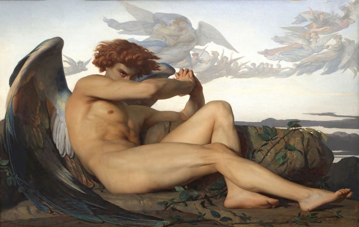 scarOD2's tweet photo. El ángel caído, Alexandre Cabanel,1847. https://t.co/XLx5NFMQFf