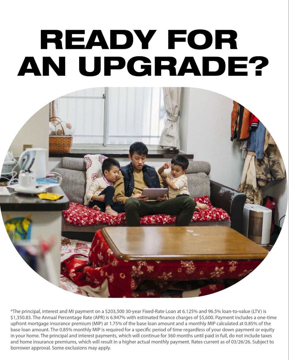 AlexDoce's tweet photo. If you're looking to get into a new home, but worried about your down payment, an FHA loan might be right for you. You could be eligible for programs that only require 3.5% down* and a lower credit score than other loan types. Reach out today!

https://t.co/HPTYgwFLI2 https://t.co/KKi0dipy7d