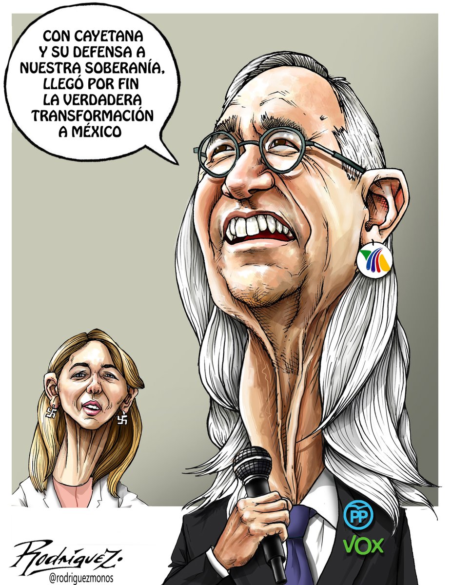 rodriguezmonos's tweet photo. "El Tío Cayetano Salinas"
Cartón publicado en la revista Proceso en línea de esta semana, 03/06/26. 
#CayetanaÁlvarez #RicardoSalinasPliego #Soberanía #injerencismo @RicardoBSalinas @cayetanaAT #PP #Vox https://t.co/qwNTFRc6Q7