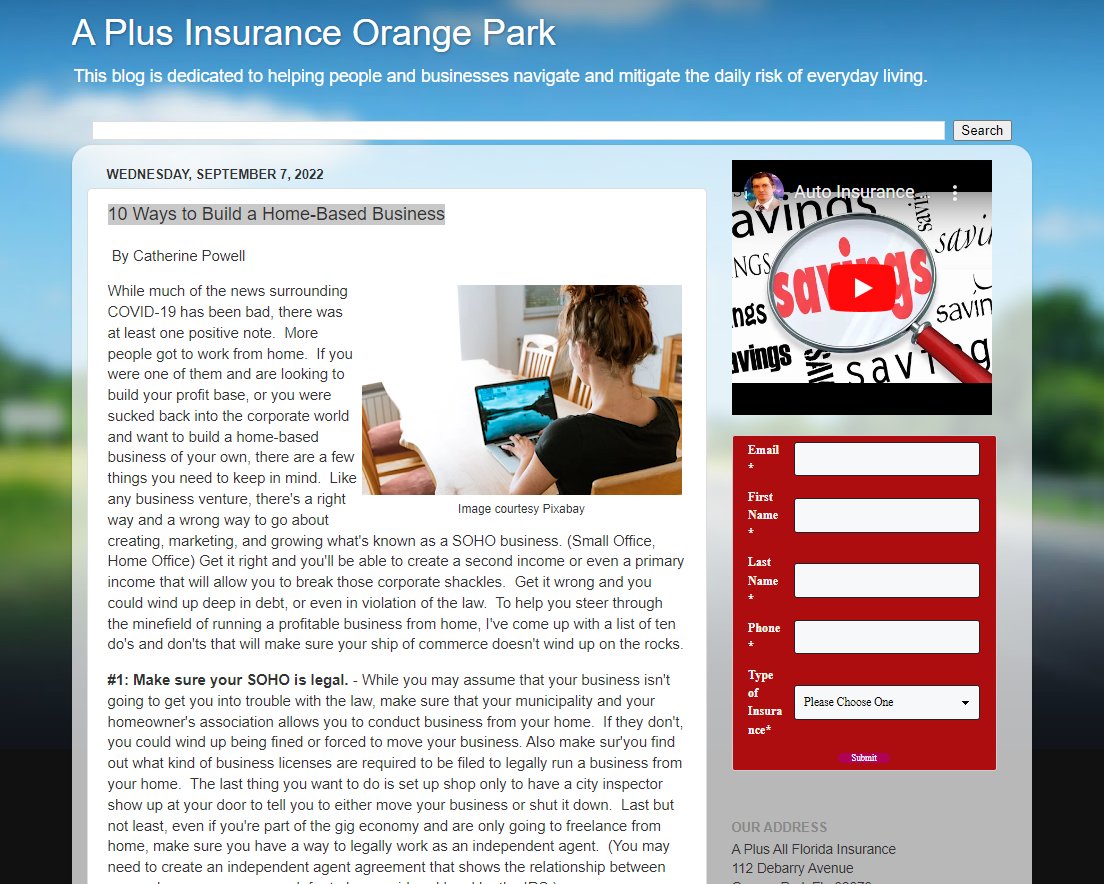 APlusAllFlaIns's tweet photo. Looking for factual and useful articles about insurance solutions- Check out our blog! https://t.co/3svGlJBGoH https://t.co/4JiZ0XJJSy